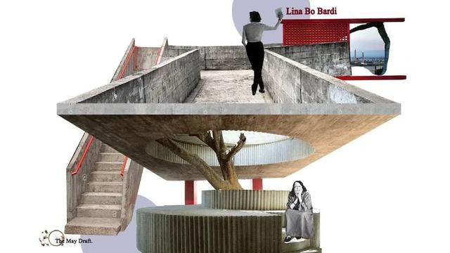 Foto de Lina Bo Bardi | Collage: The May Draft