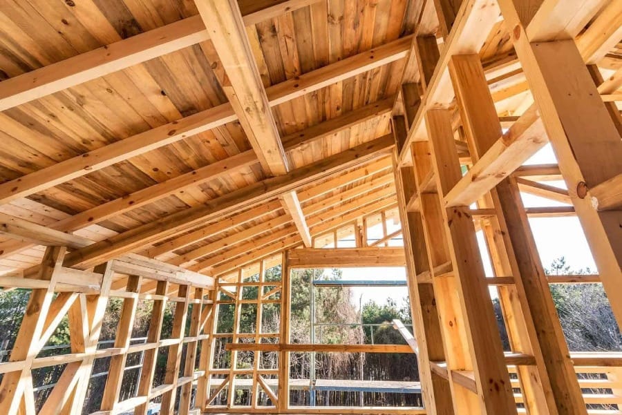 Exemplo de casa em Wood Frame