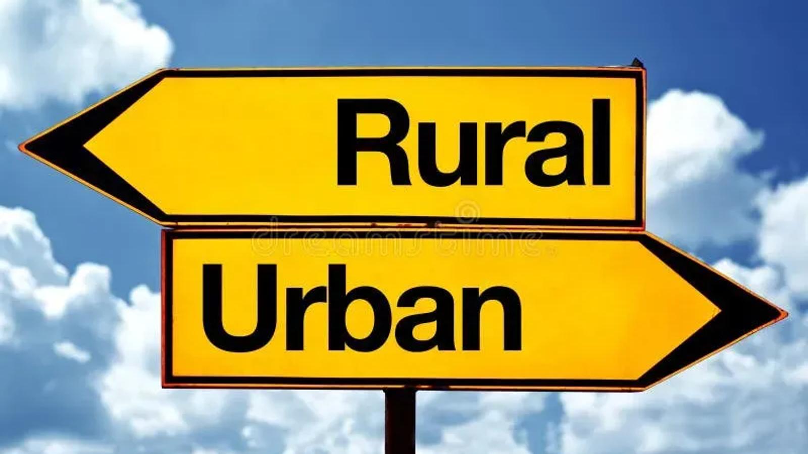 Foto de placa com diferenças entre Imóvel Urbano e Rural