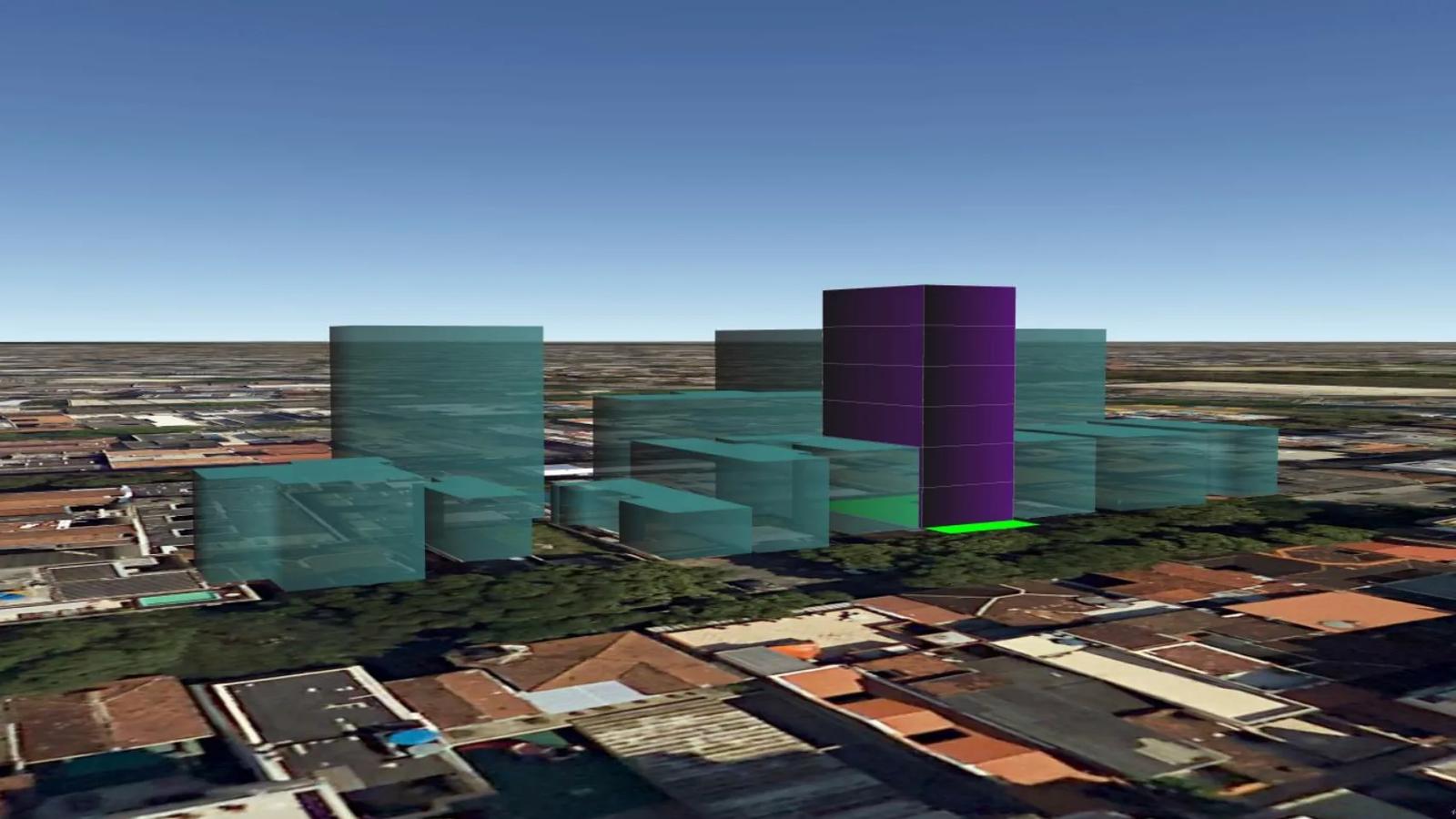 Estudo digital para simulação de Potencial Construtivo do Terreno.