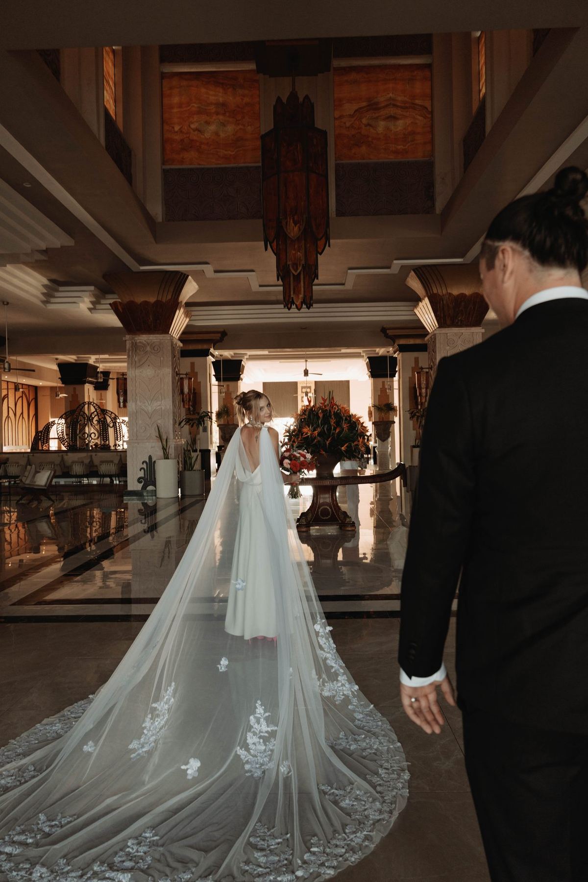 Couple portrait at golden hour during Kaitlynn and James wedding