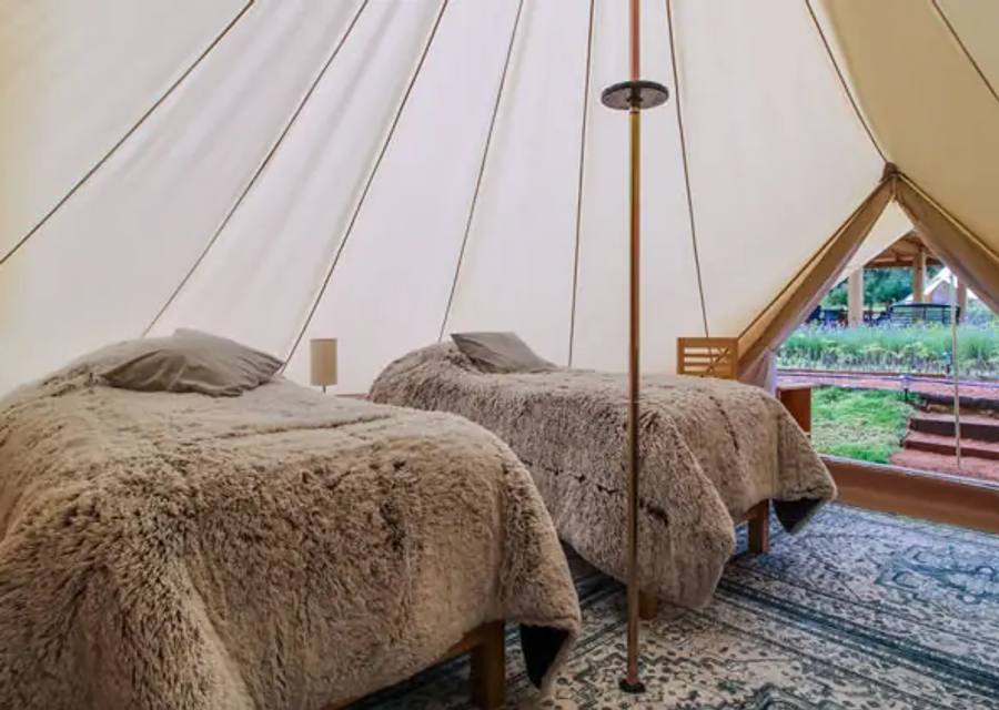 Glamping site detail