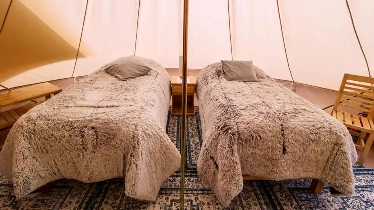 Glamping site detail