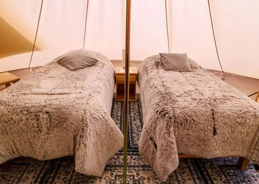 Glamping site detail