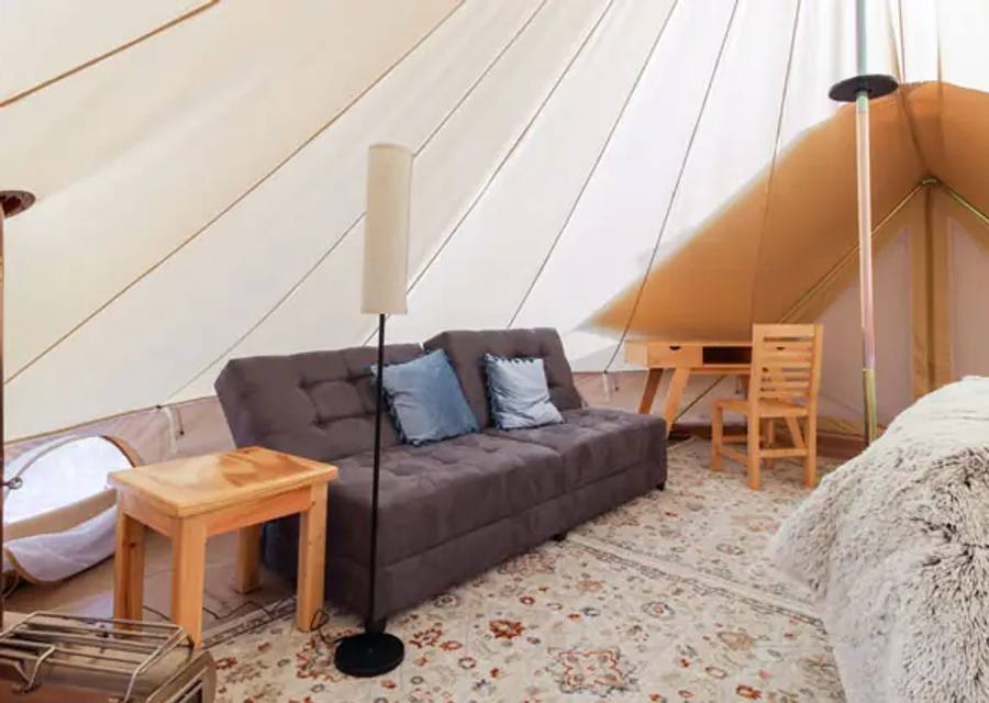 Glamping site detail