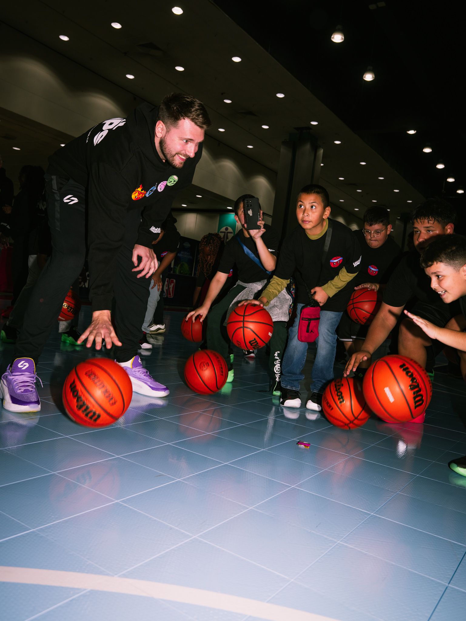 Our first Total Hoops Clinic: 100 kids. 10 coaches. 
