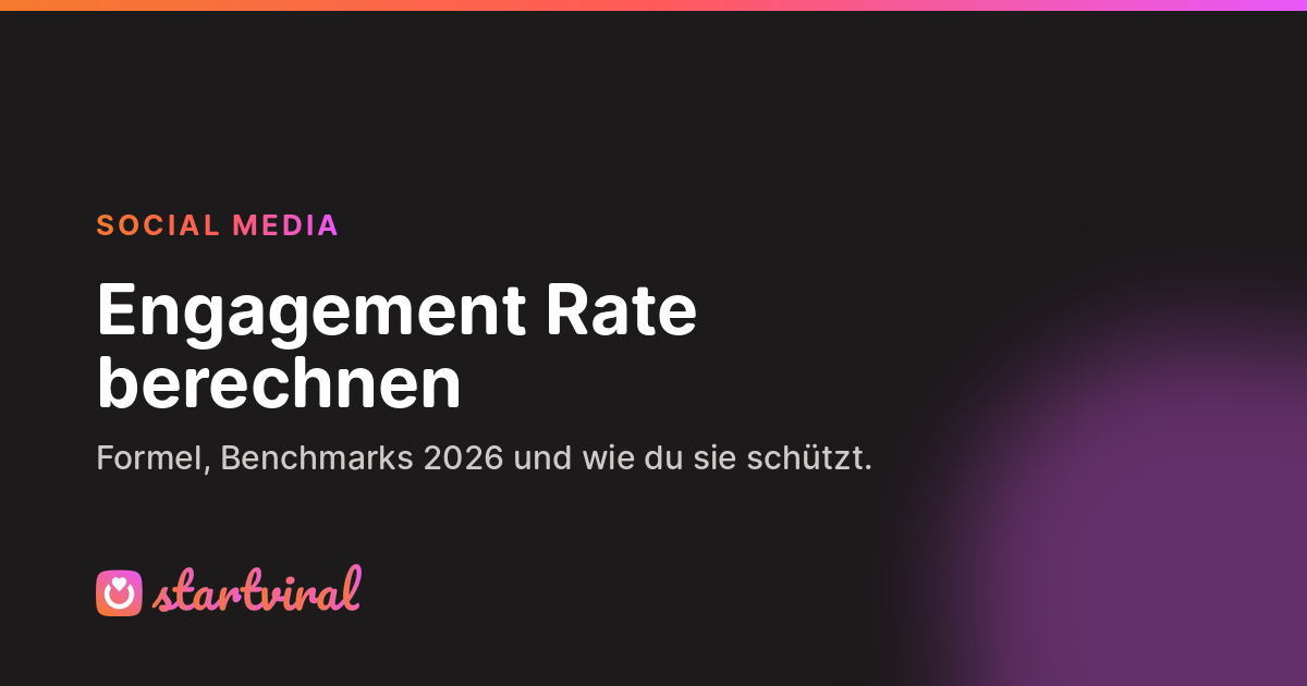 Instagram Engagement Rate berechnen: Formel und Benchmarks 2026