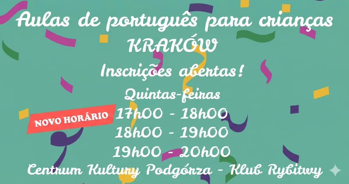 Aulas portugués para crianças