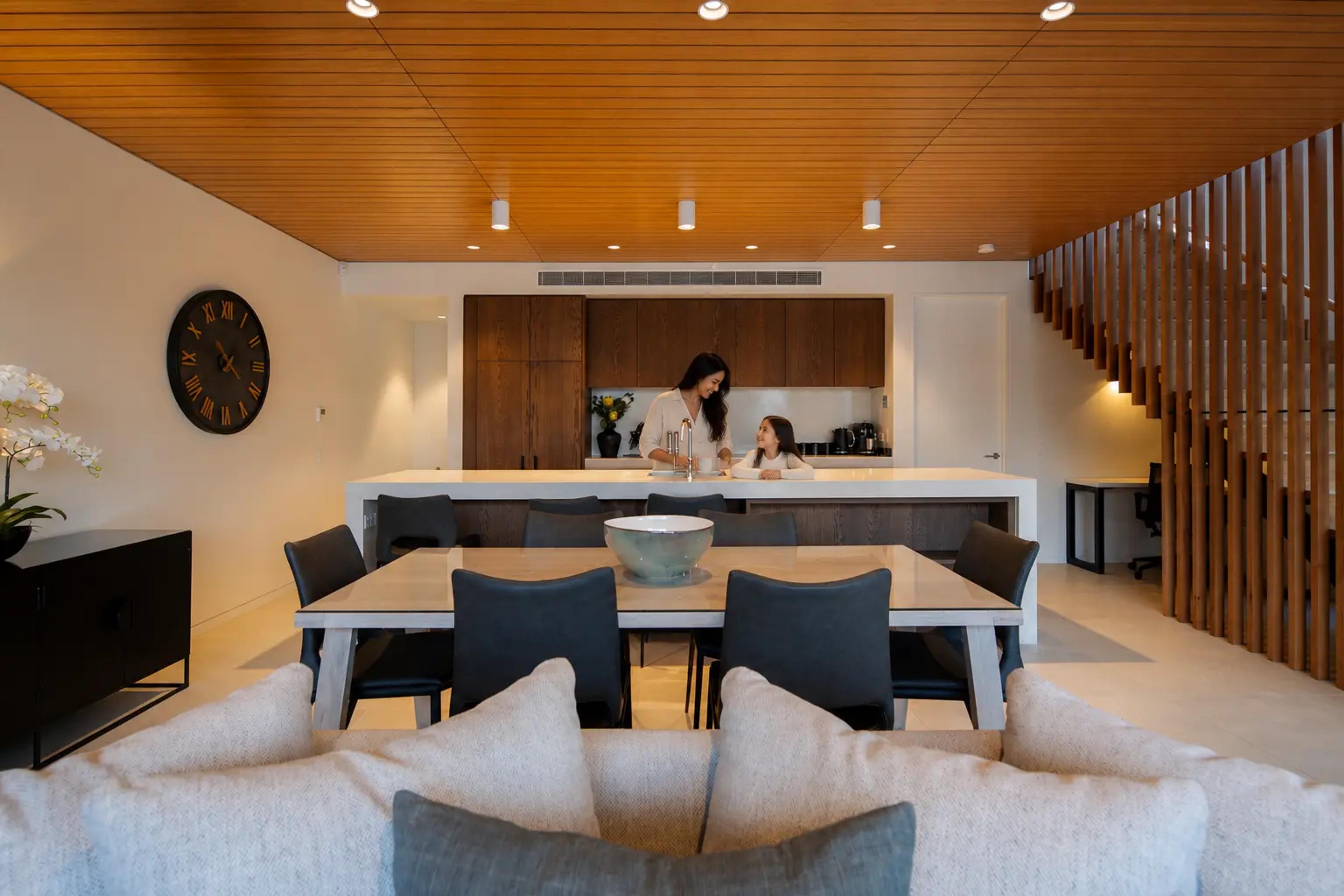 Family-friendly luxury holiday home kitchen, Queenstown