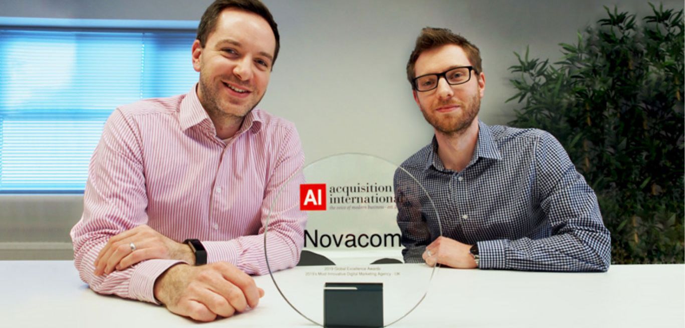 Novacom wins award for Most Innovative UK Digital Marketing Agency 2019