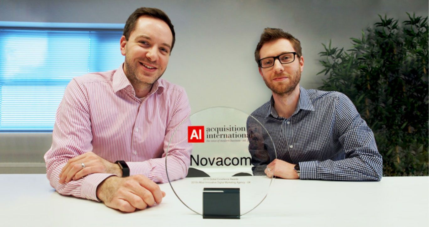Novacom wins award for Most Innovative UK Digital Marketing Agency 2019