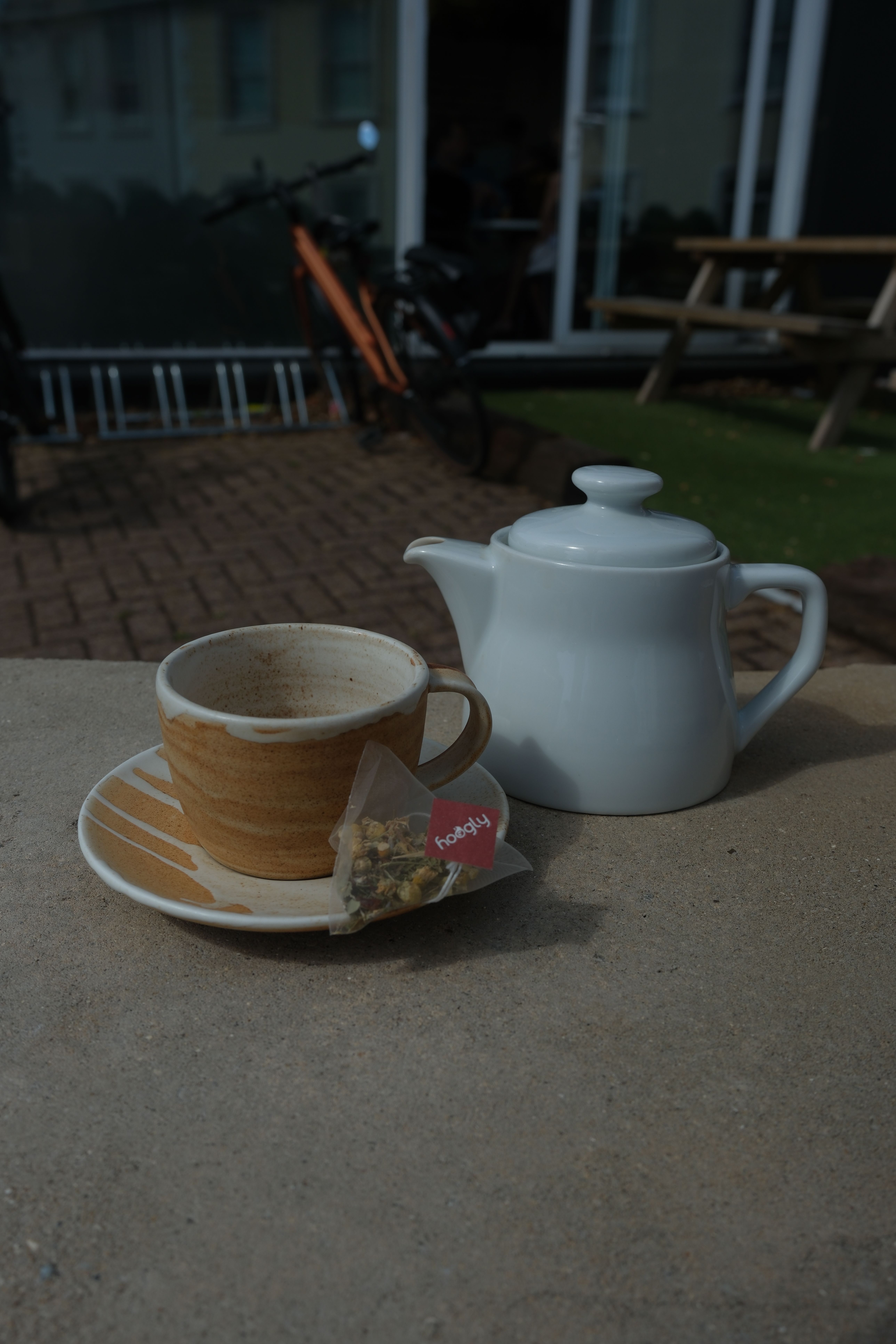 A cup of chamomile tea