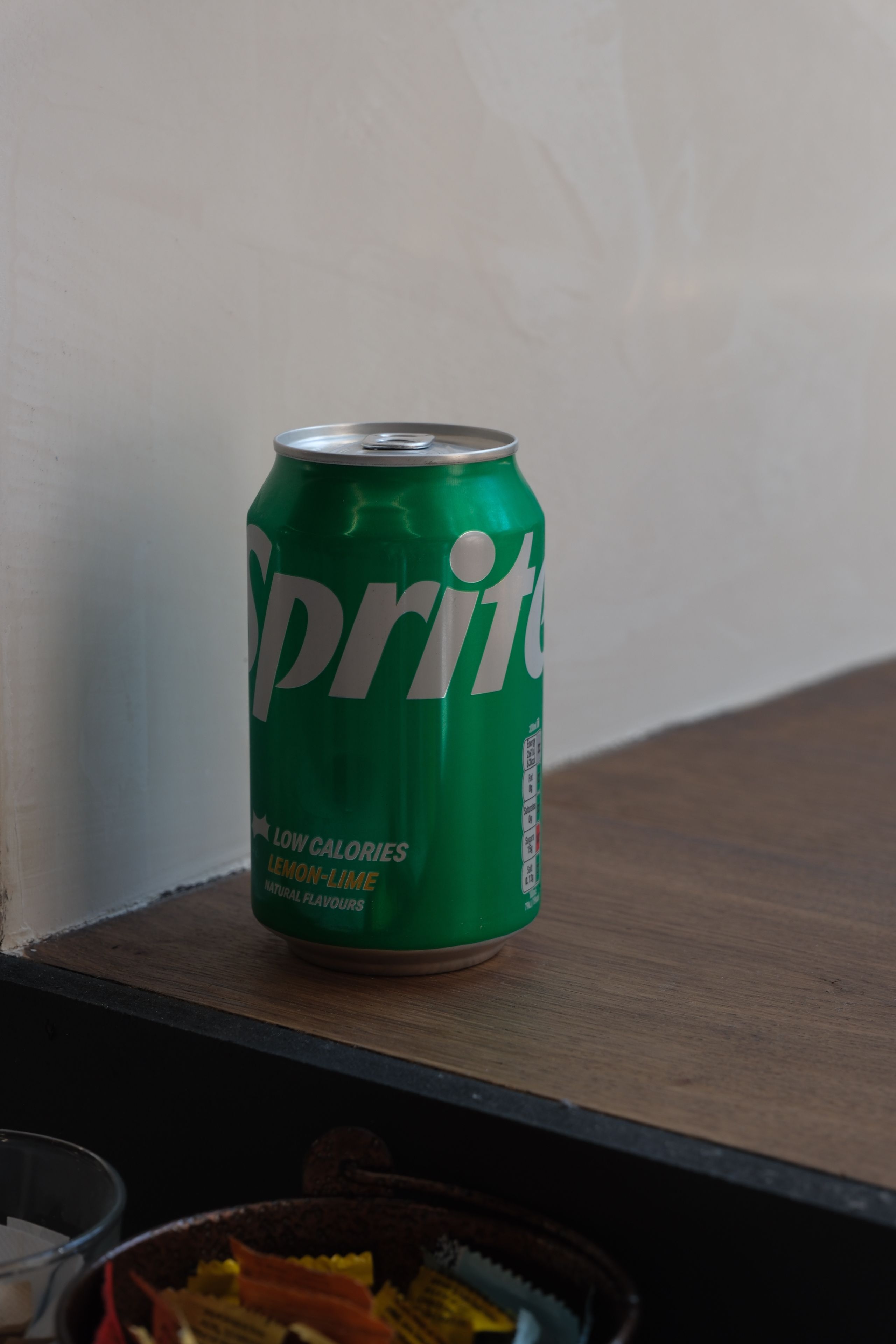 A fruit soda over ice