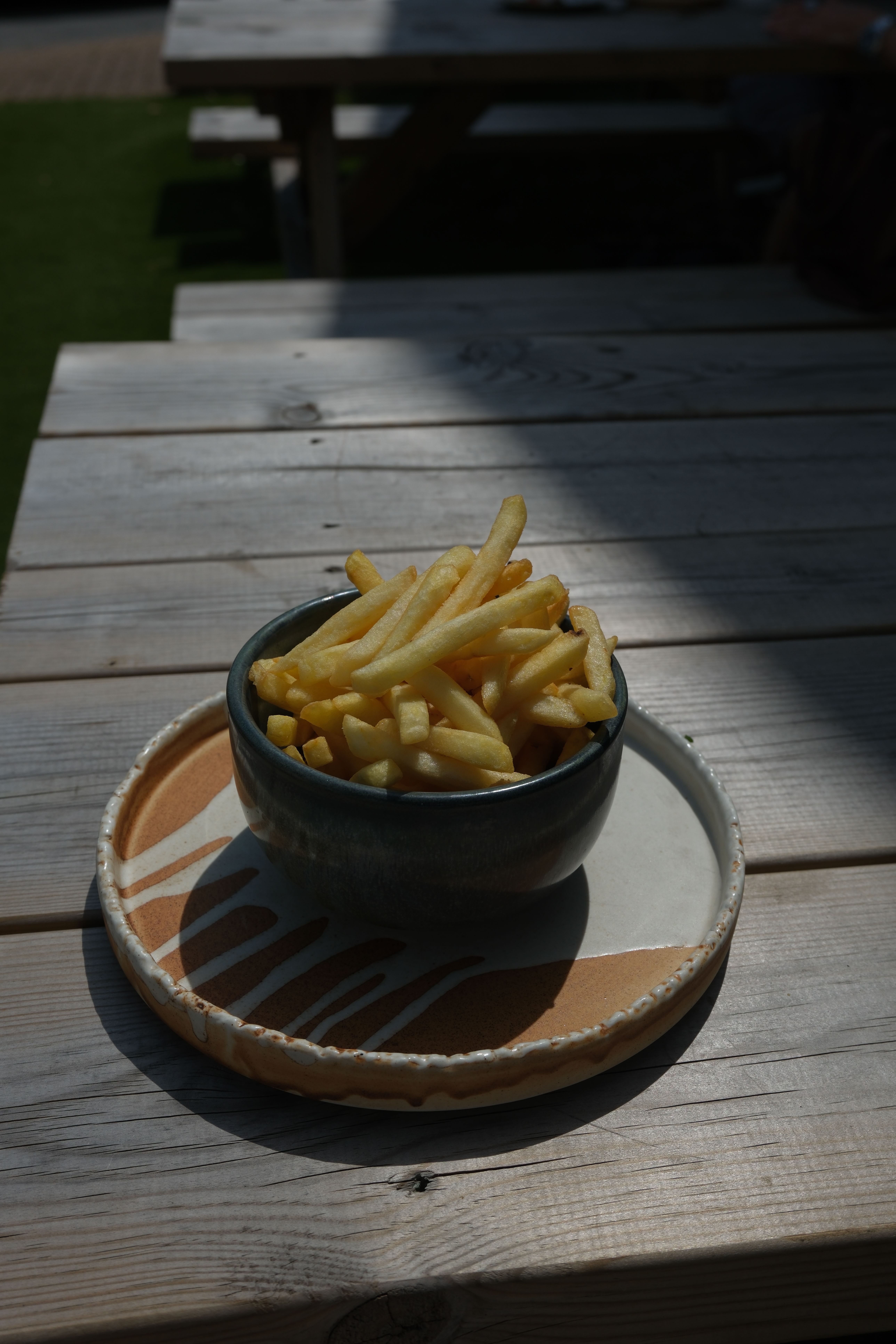 A portion of fries