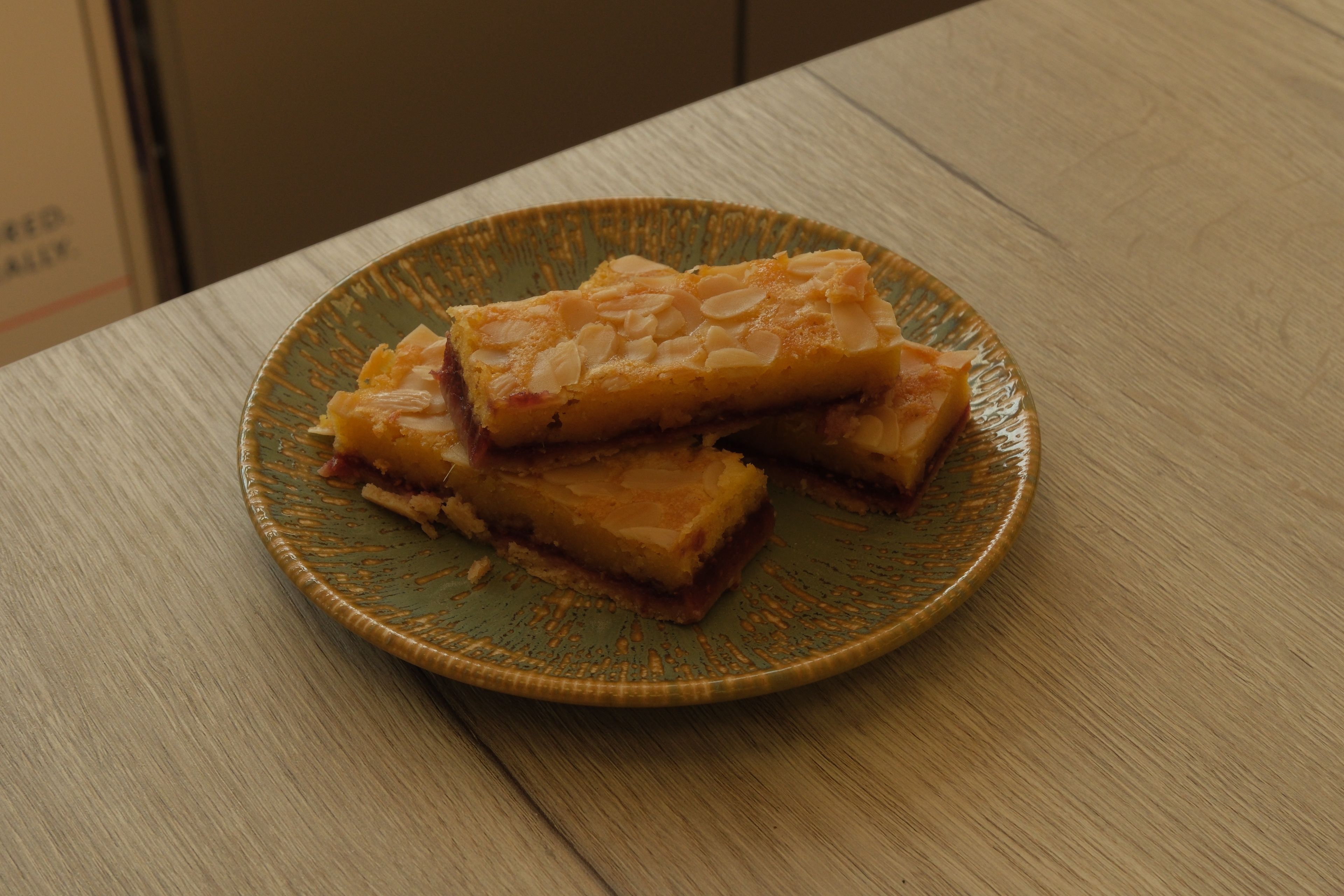A bakewell slice