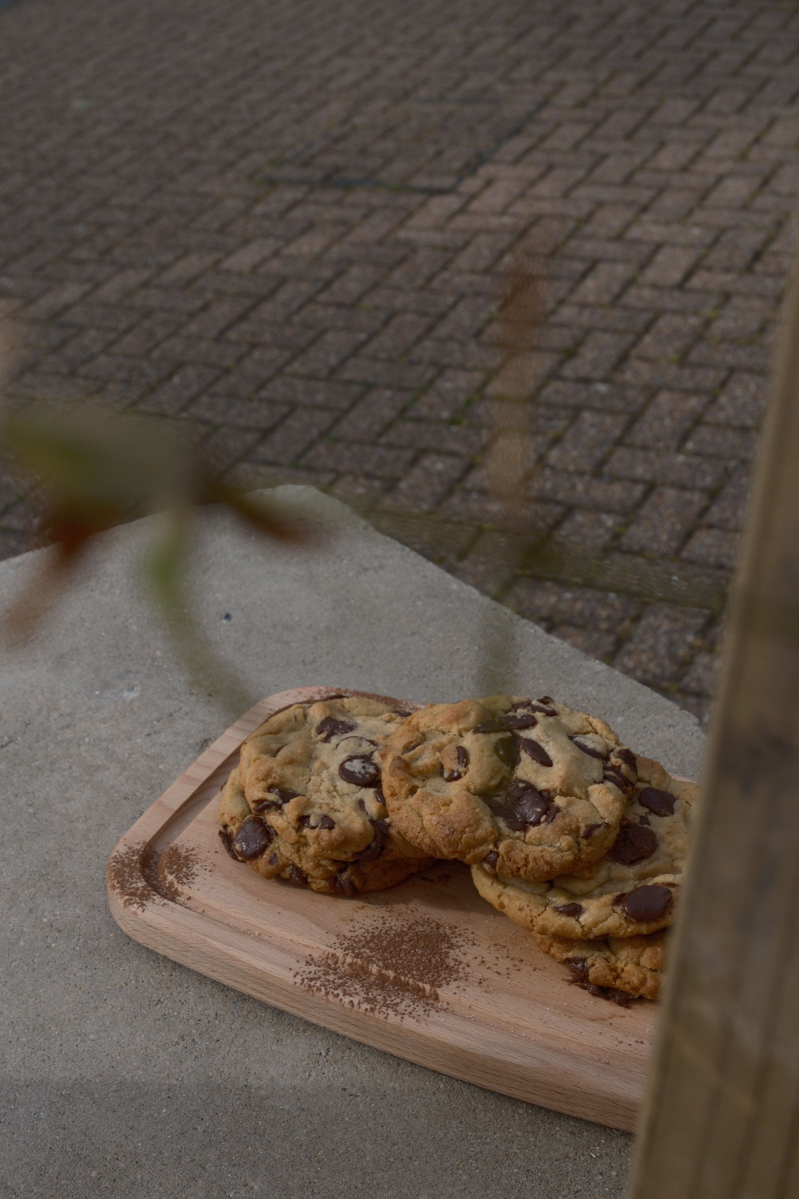 A chocolate chip cookie