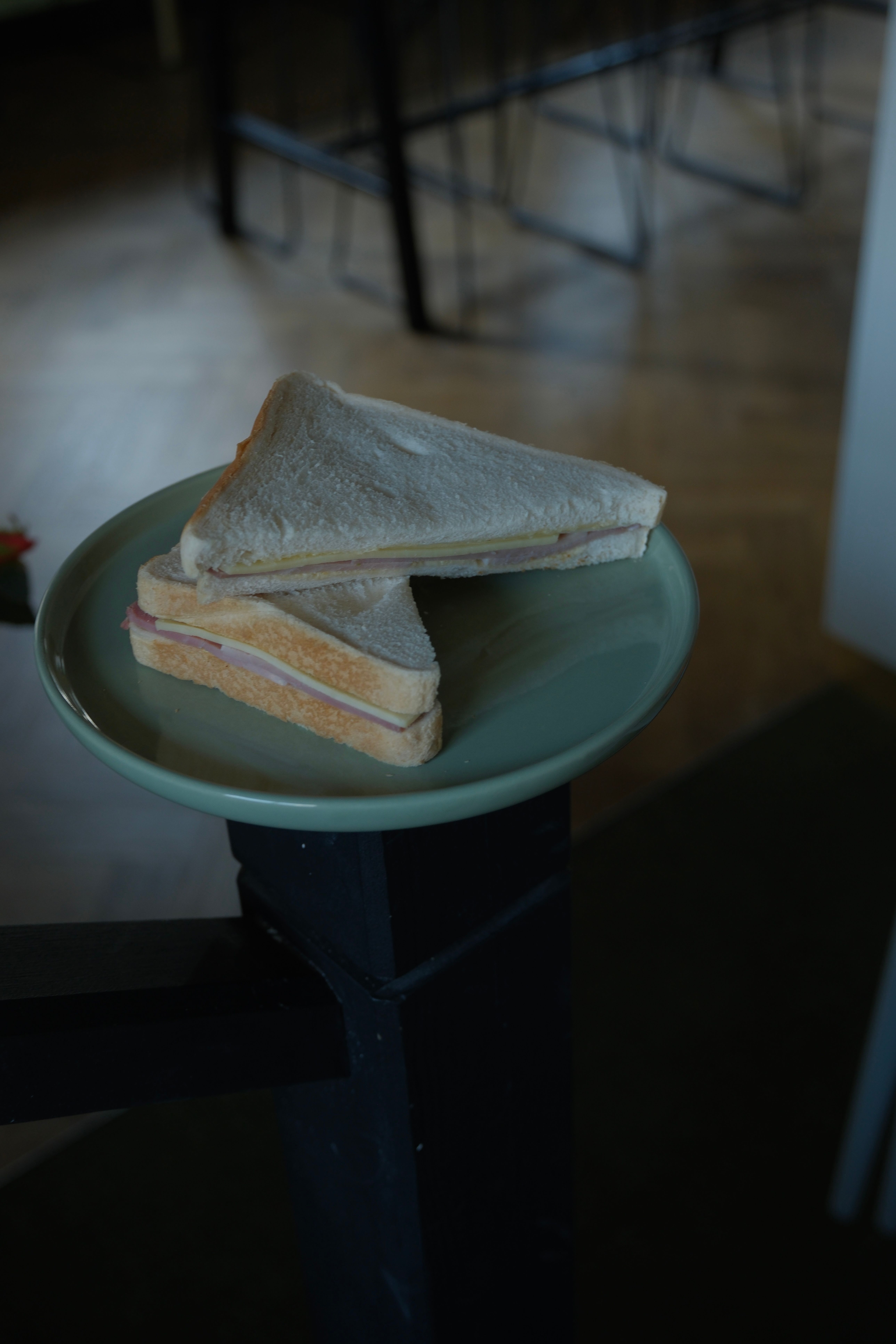 A toasted cheese sandwich