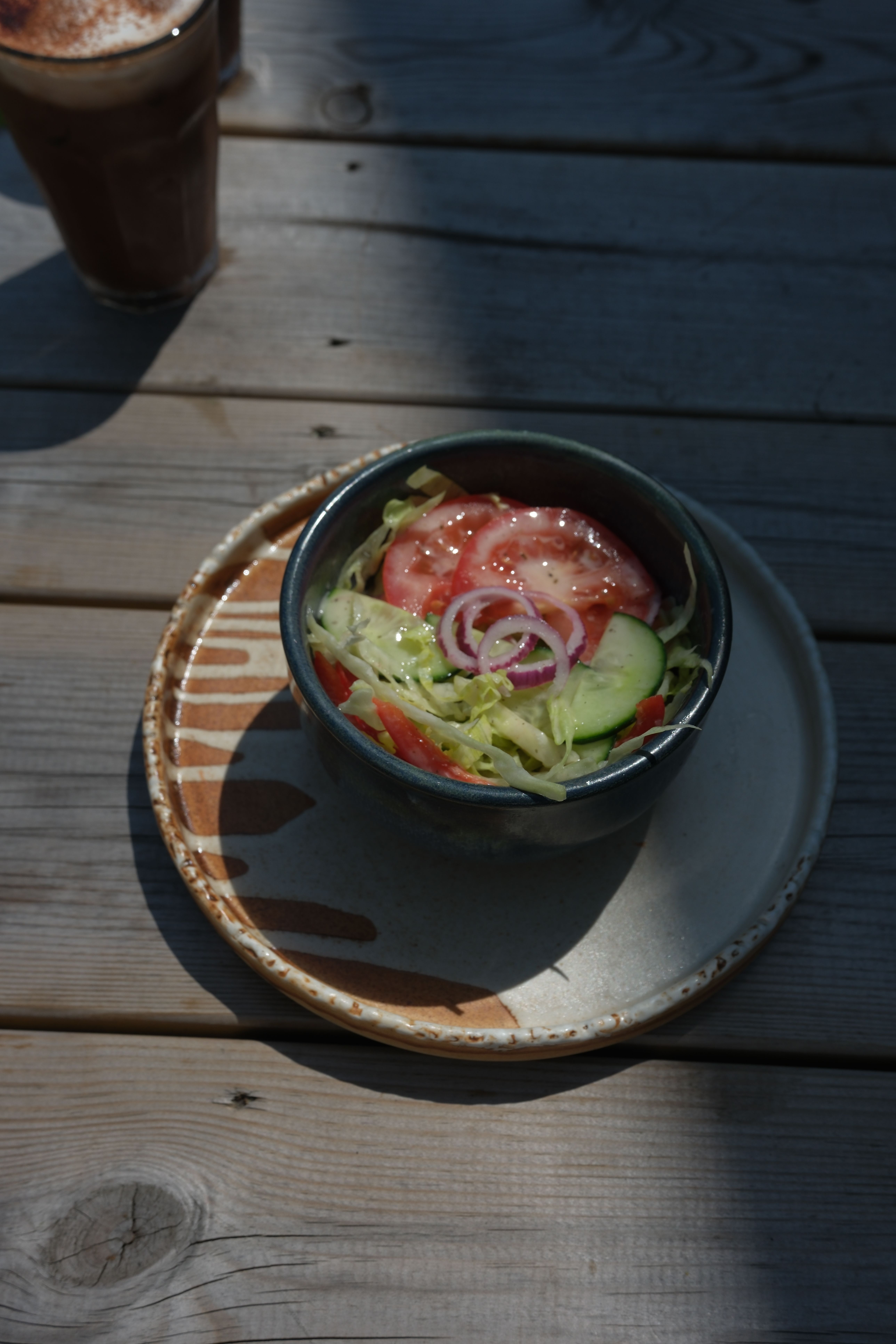 A fresh side salad