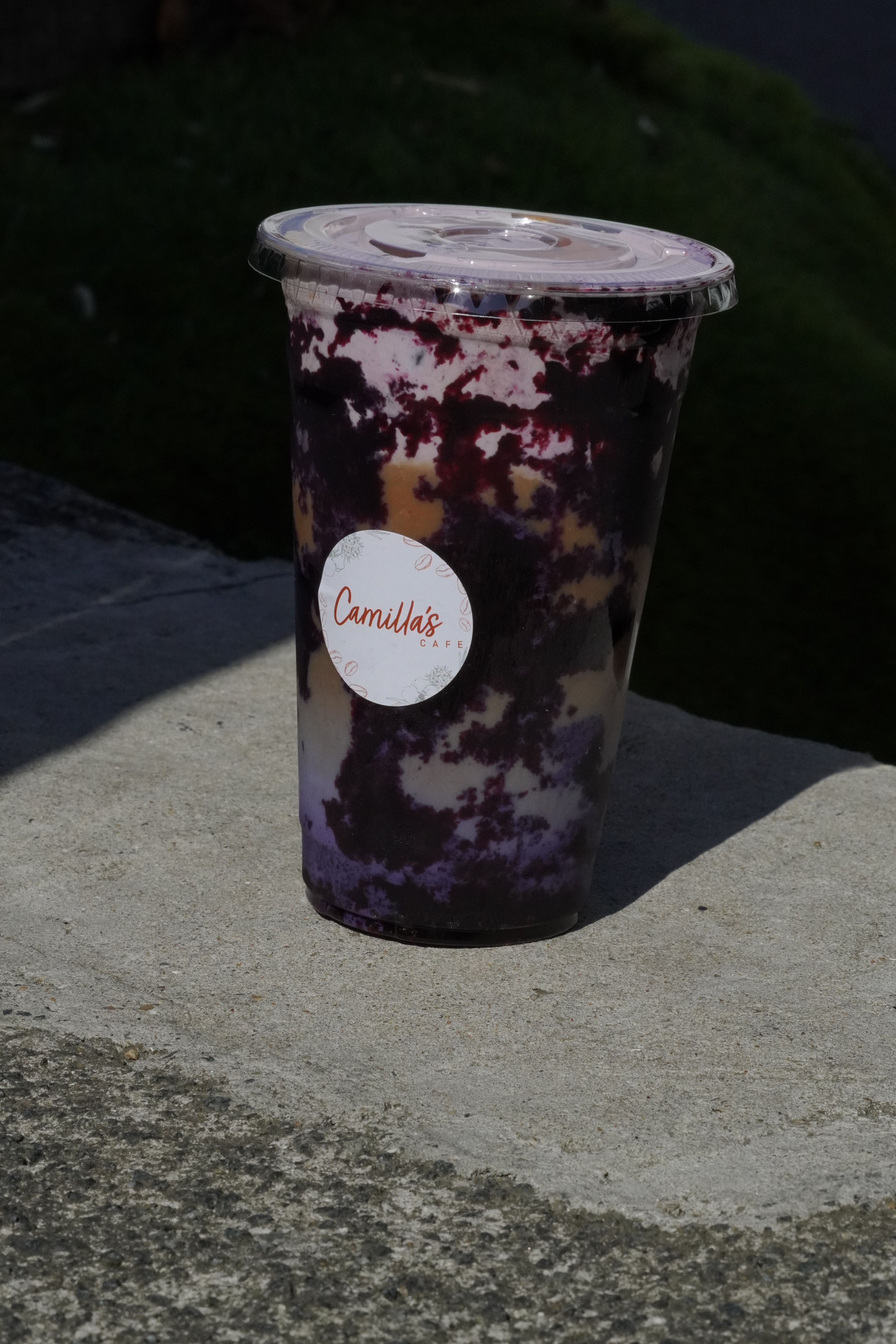 Blueberry Jam Iced Latte