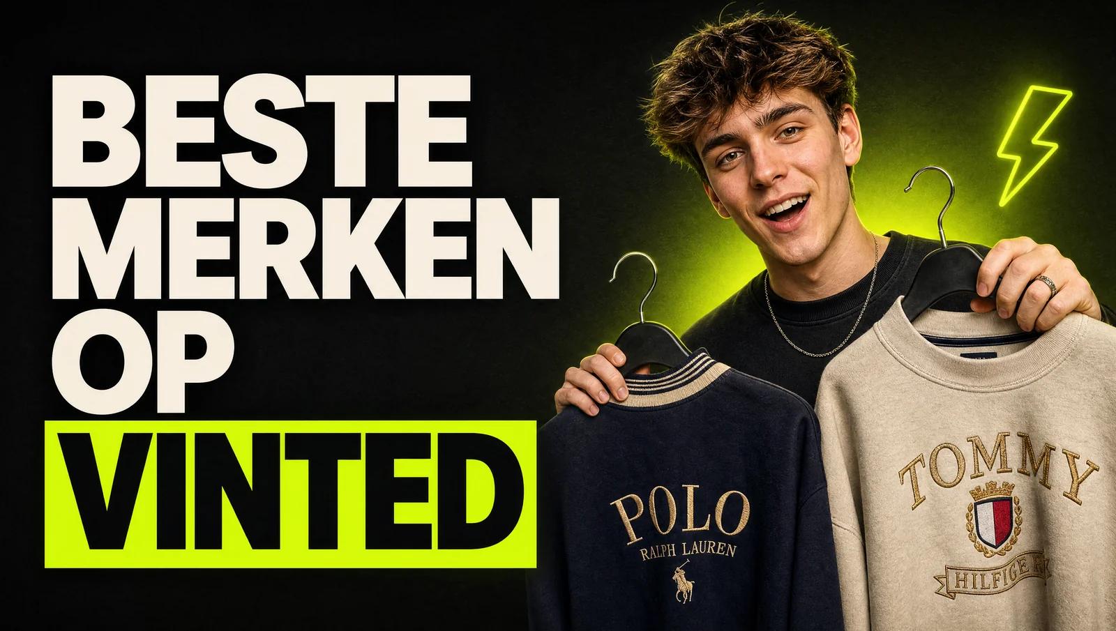 Beste merken op Vinted in 2026: een jonge reseller met vintage Ralph Lauren en Tommy Hilfiger