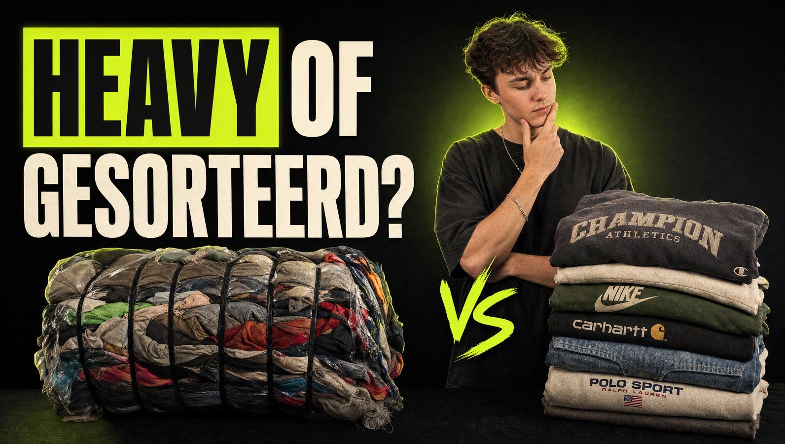 Heavy bales vs gesorteerde kleding: het verschil