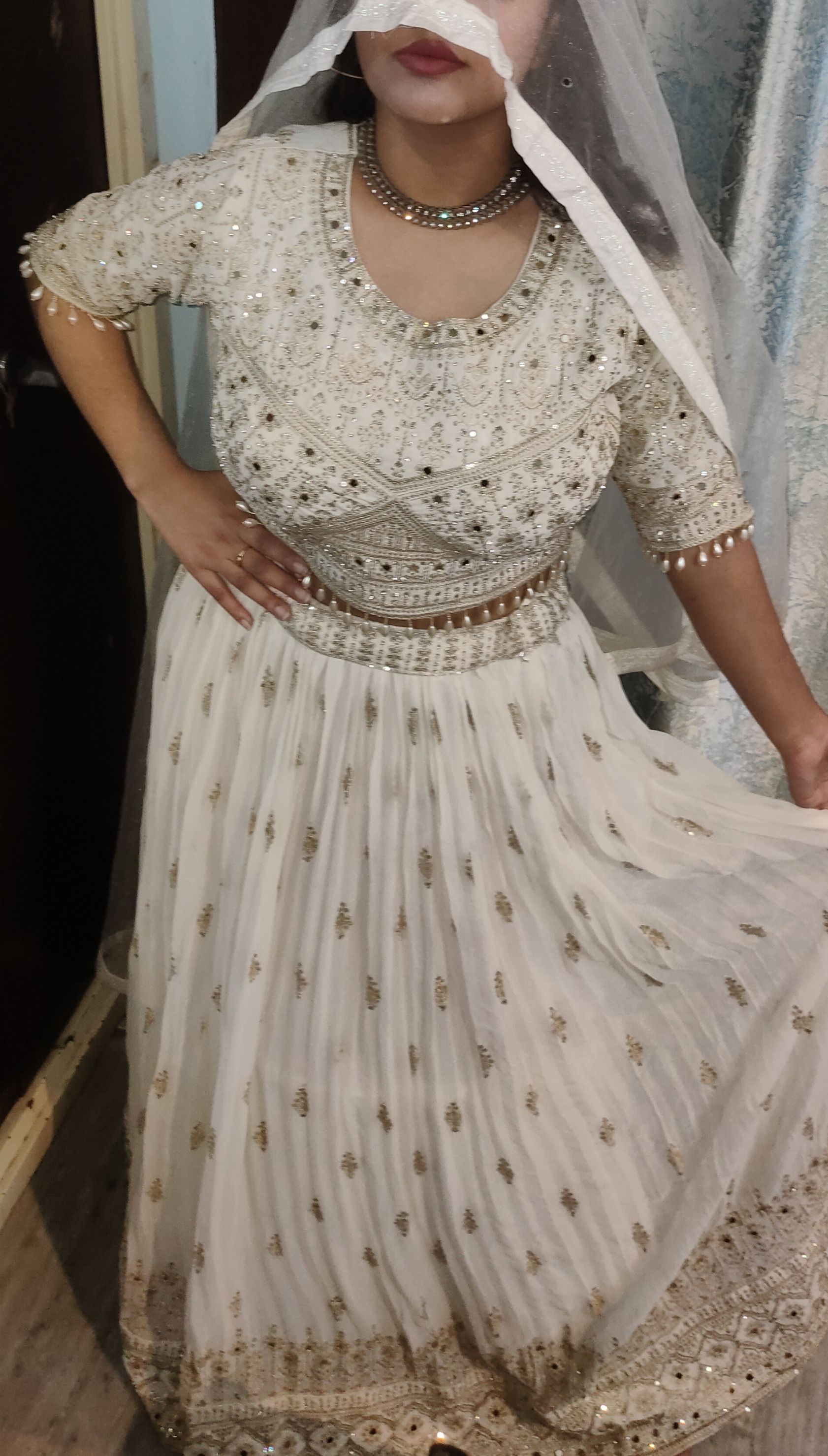 Designer wedding outfit