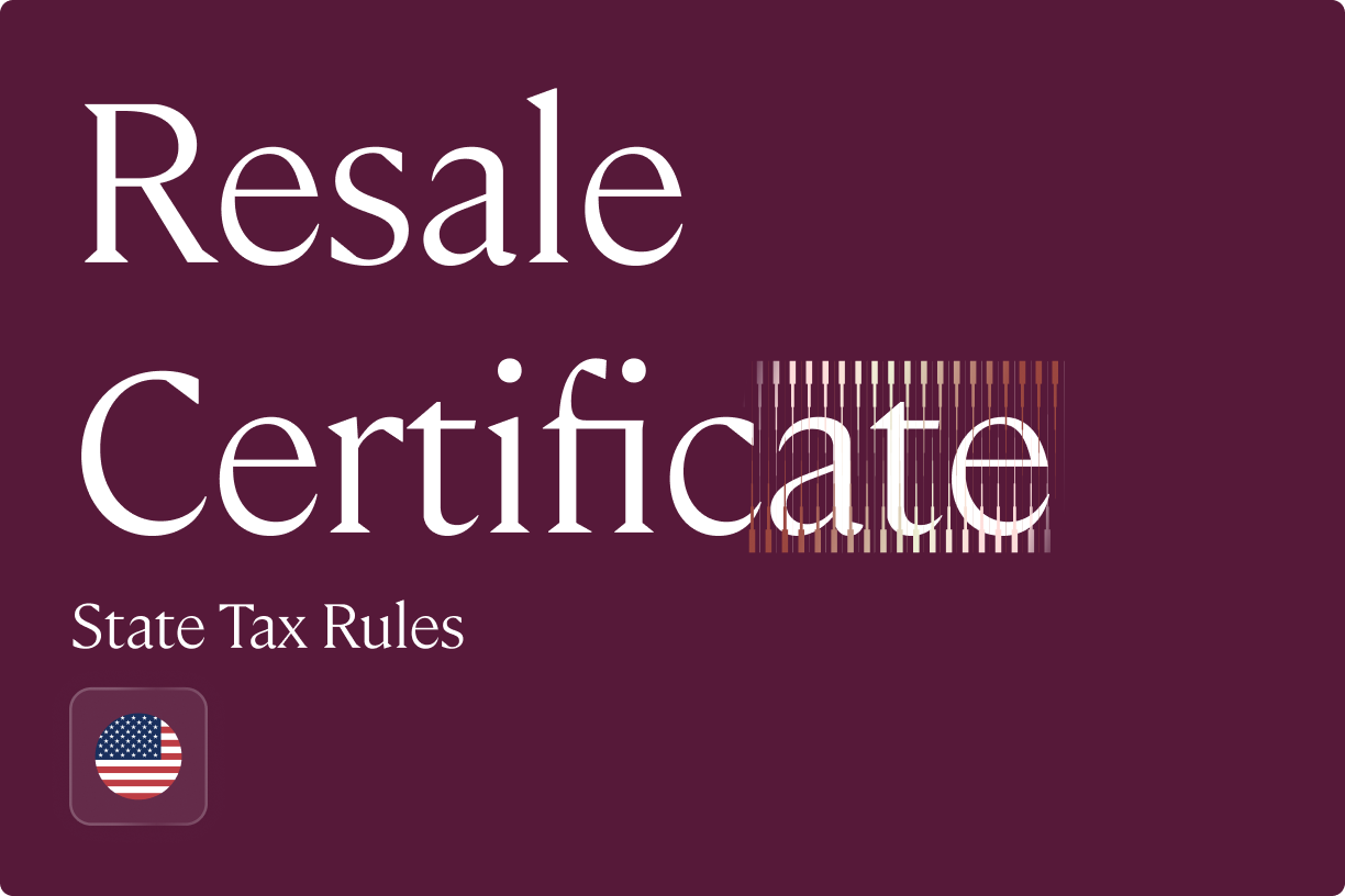What Is A Resale Certificate? State Tax Rules