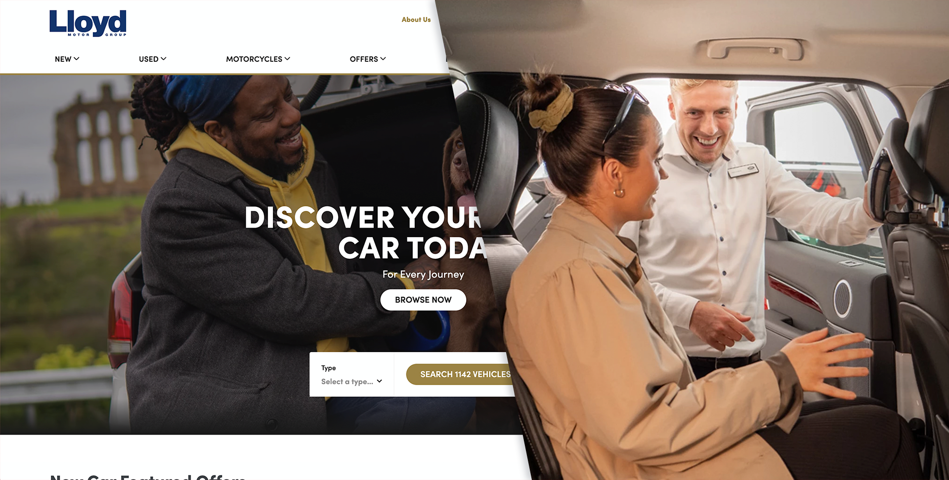 Lloyd Motoring Group web page