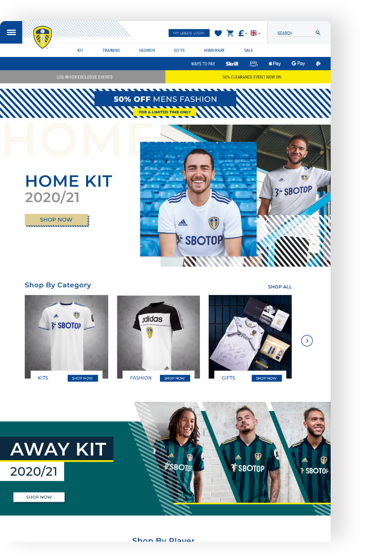 Leeds United webpage 2