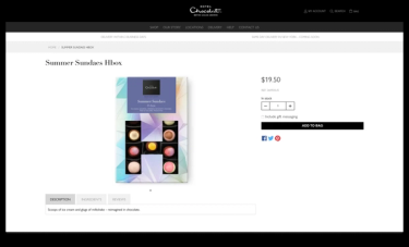 Hotel Chocolat Web Page