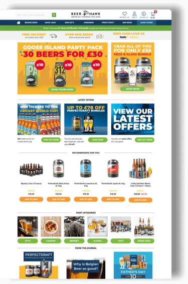 Beer Hawk Web page