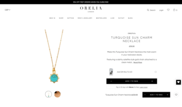 Orelia webpage
