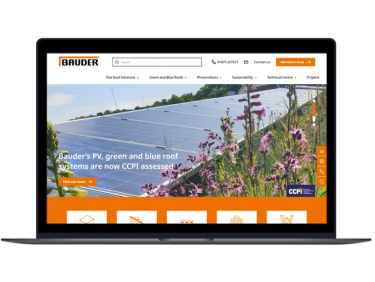 Desktop screenshot of Bauder's home page