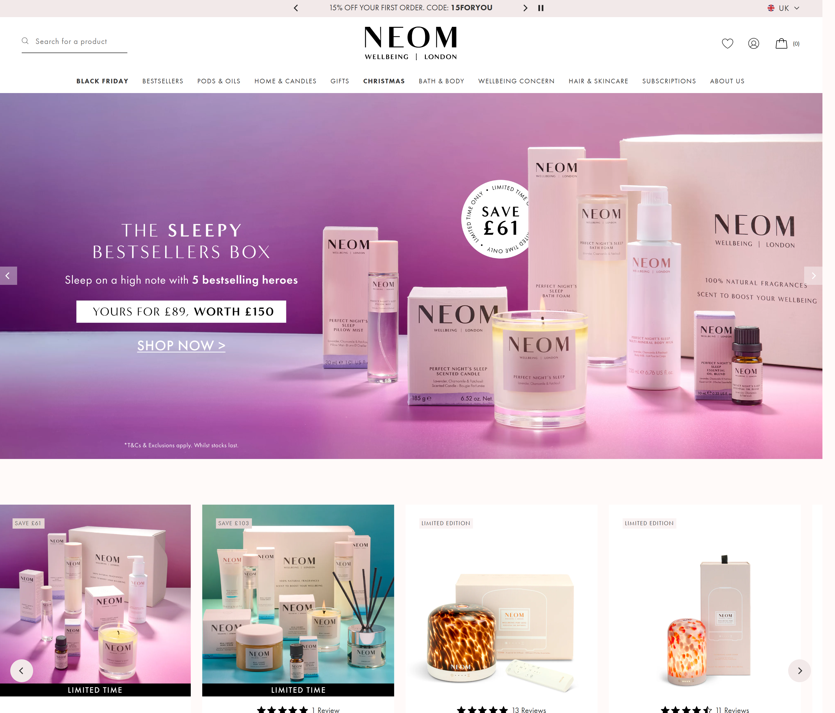 NEOM webpage