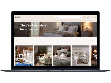 Desktop screenshot of DUSK's homepage