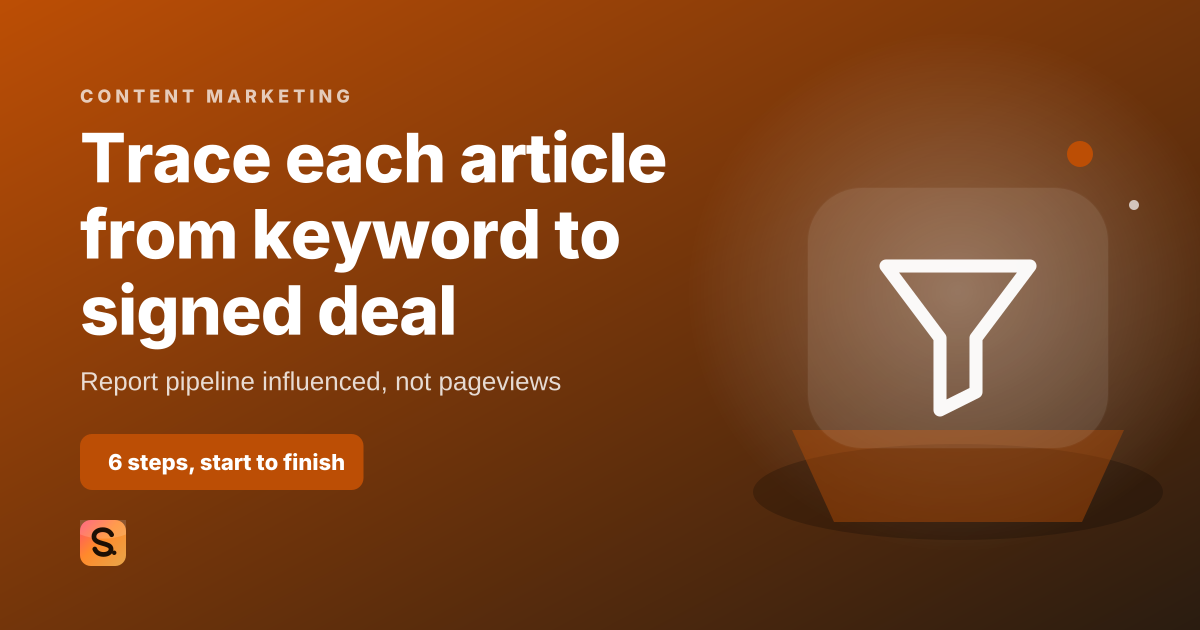 The SaaS Content Marketing Checklist That Ties to Pipeline, the cover image for Satiara