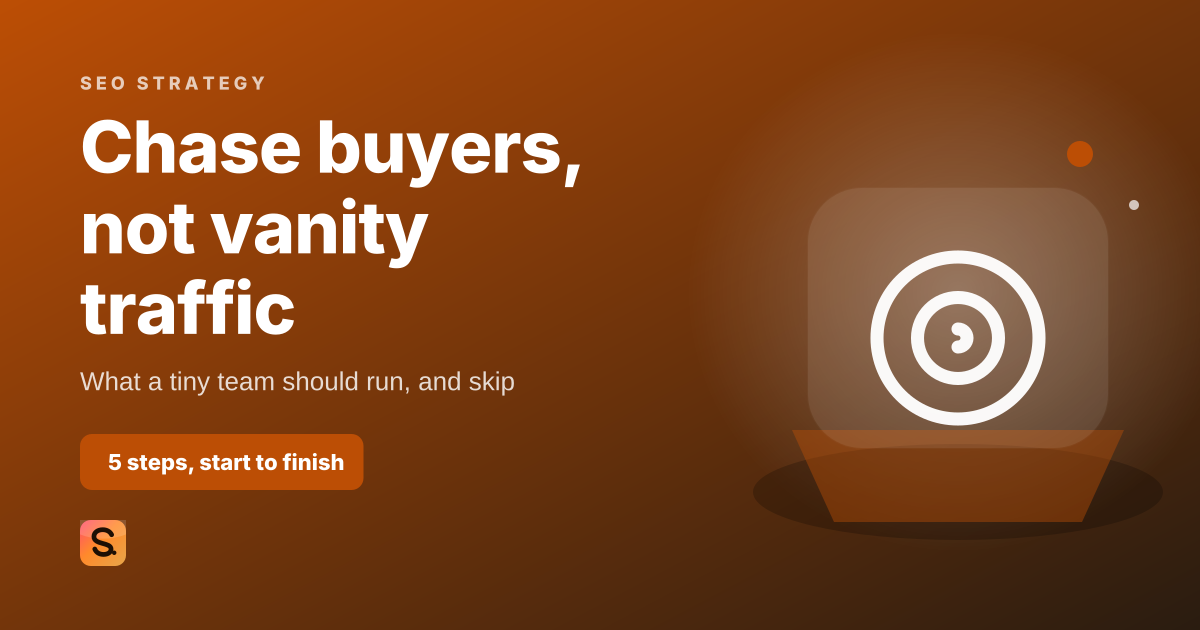 SEO Strategy for Early-Stage Startups, the cover image for Satiara