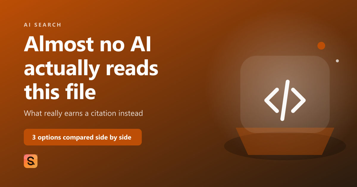 Do You Need an llms.txt File for AI Visibility?, the cover image for Satiara