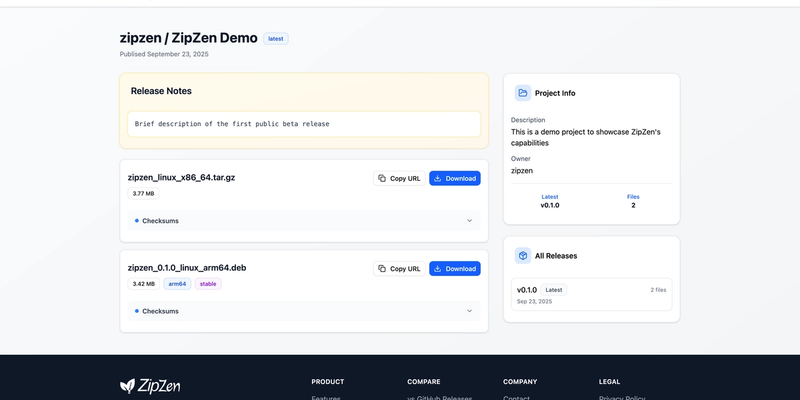 Public Release Page