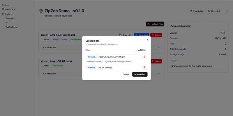 Upload File Modal