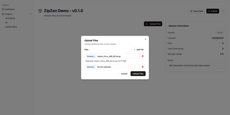 Upload File Modal