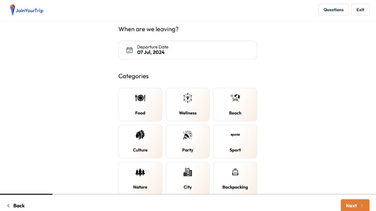 Filling Trip Details