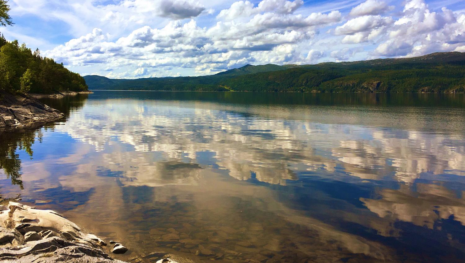 Snåsavatnet ved Oldernæs Strandcamp