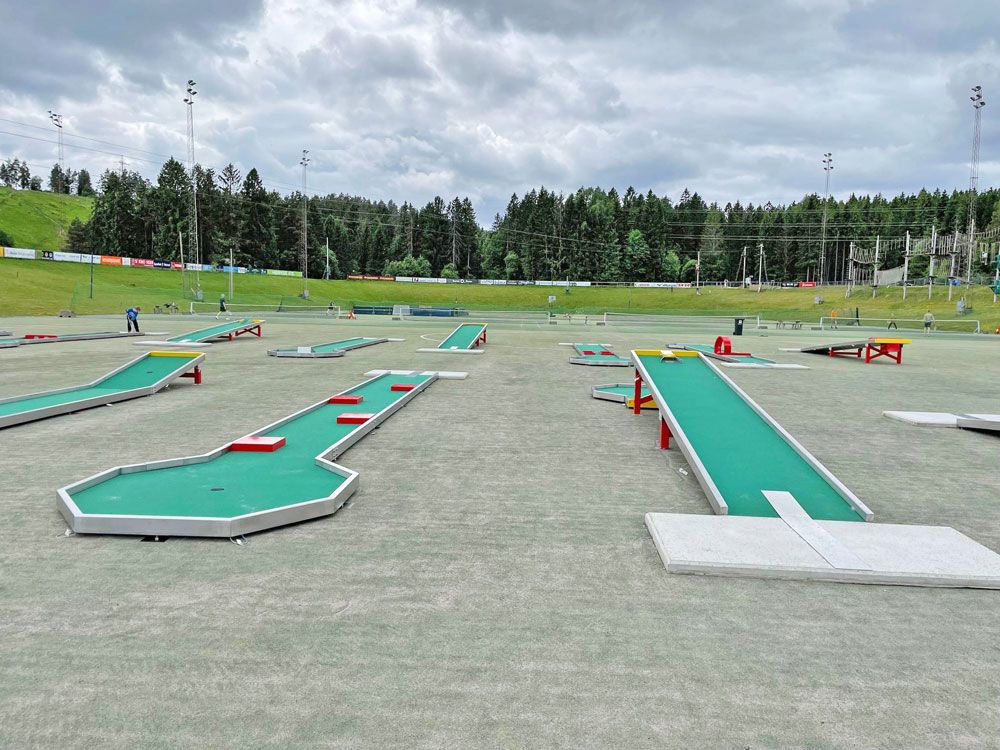 mini golf at Skien leisure park