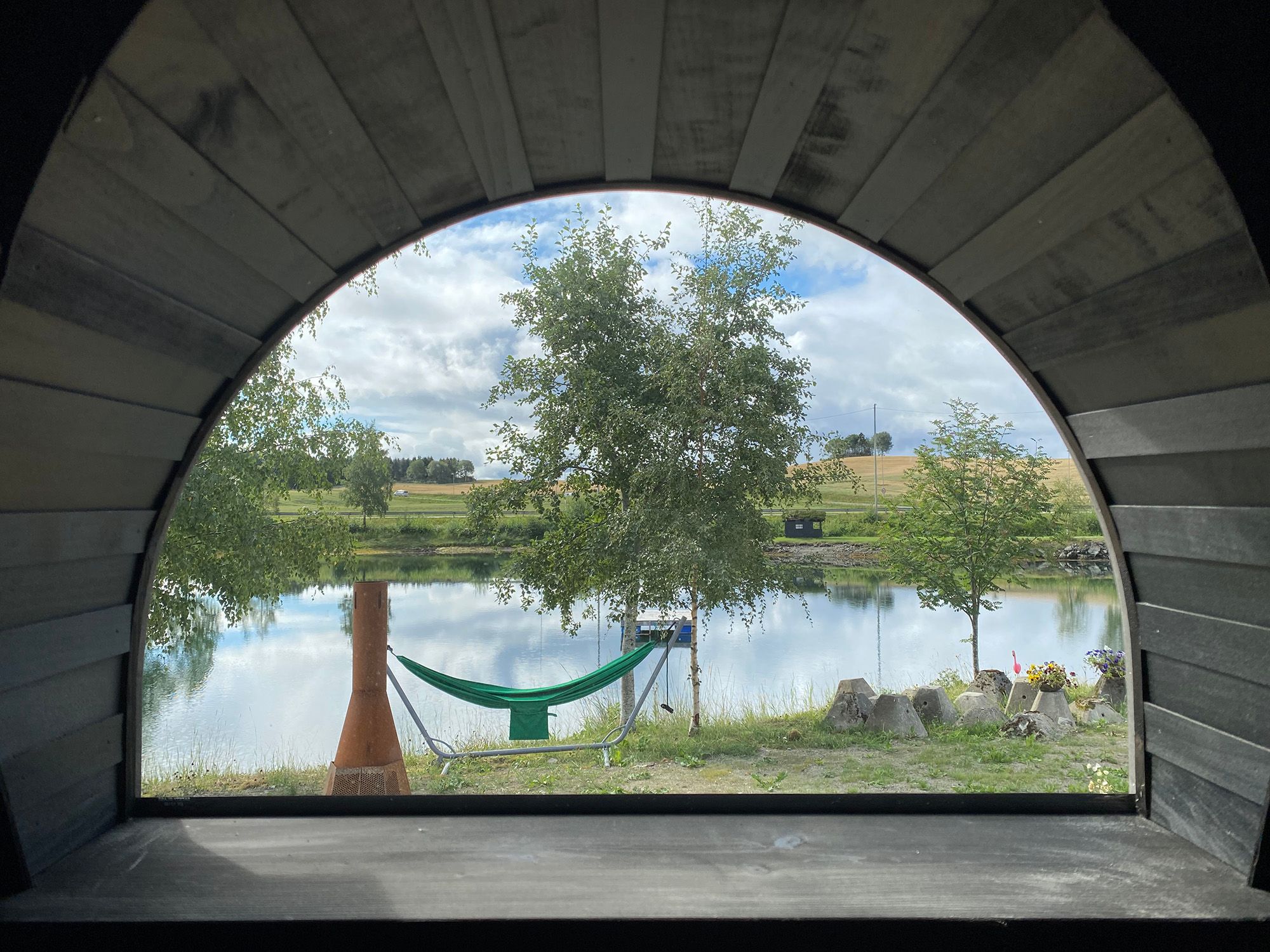 Utsikten fra Saga Sauna