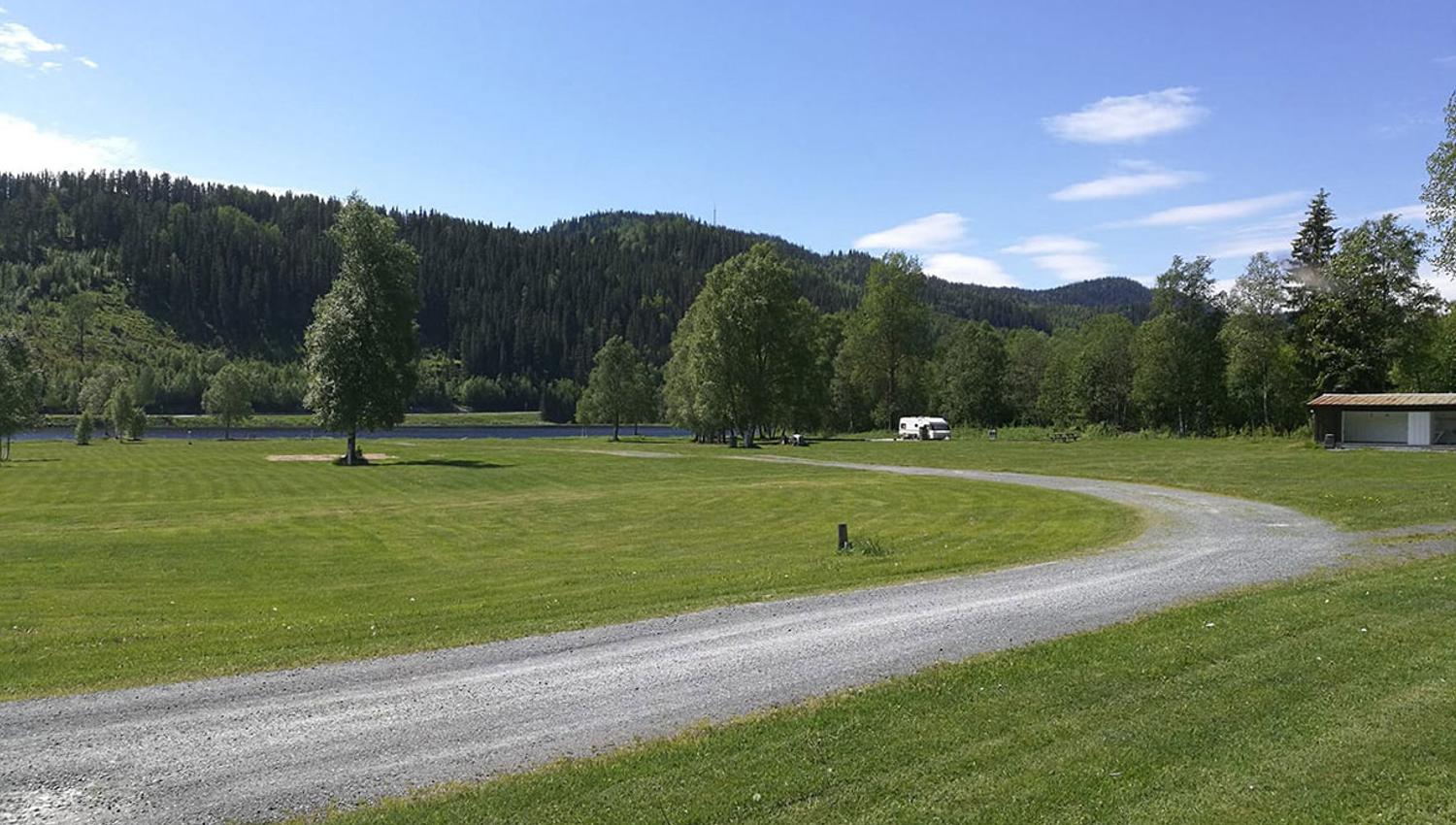 Morgedal Camping med stor området