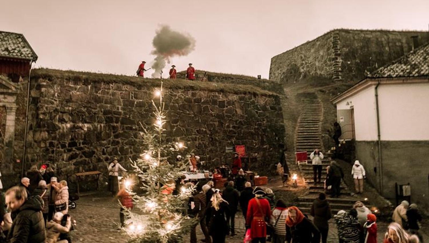 Julemarked på Fredriksten festning