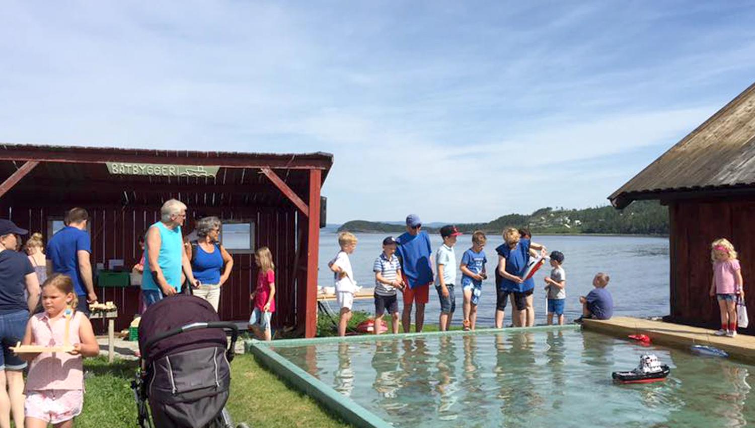 The boat festival is arranged every first weekend in july and there is a lot of fun and games for kids and adults.