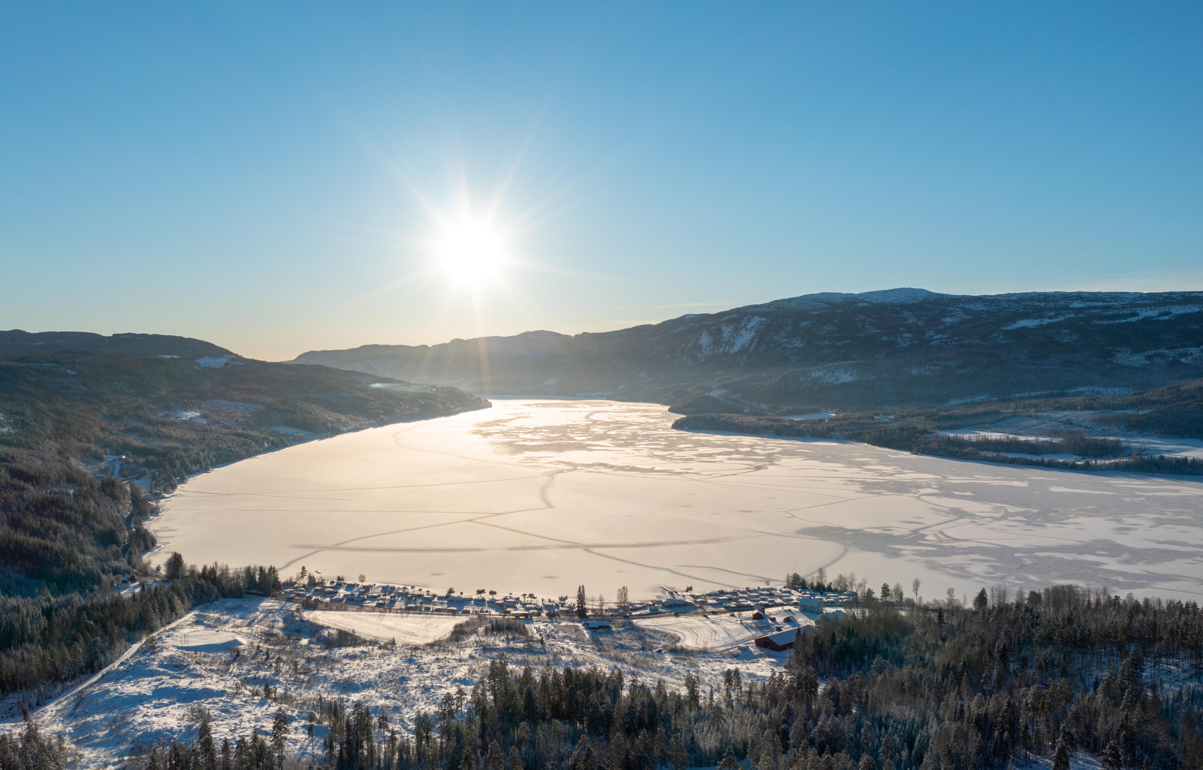 Buttingsrud Camping, Ringerike, winter