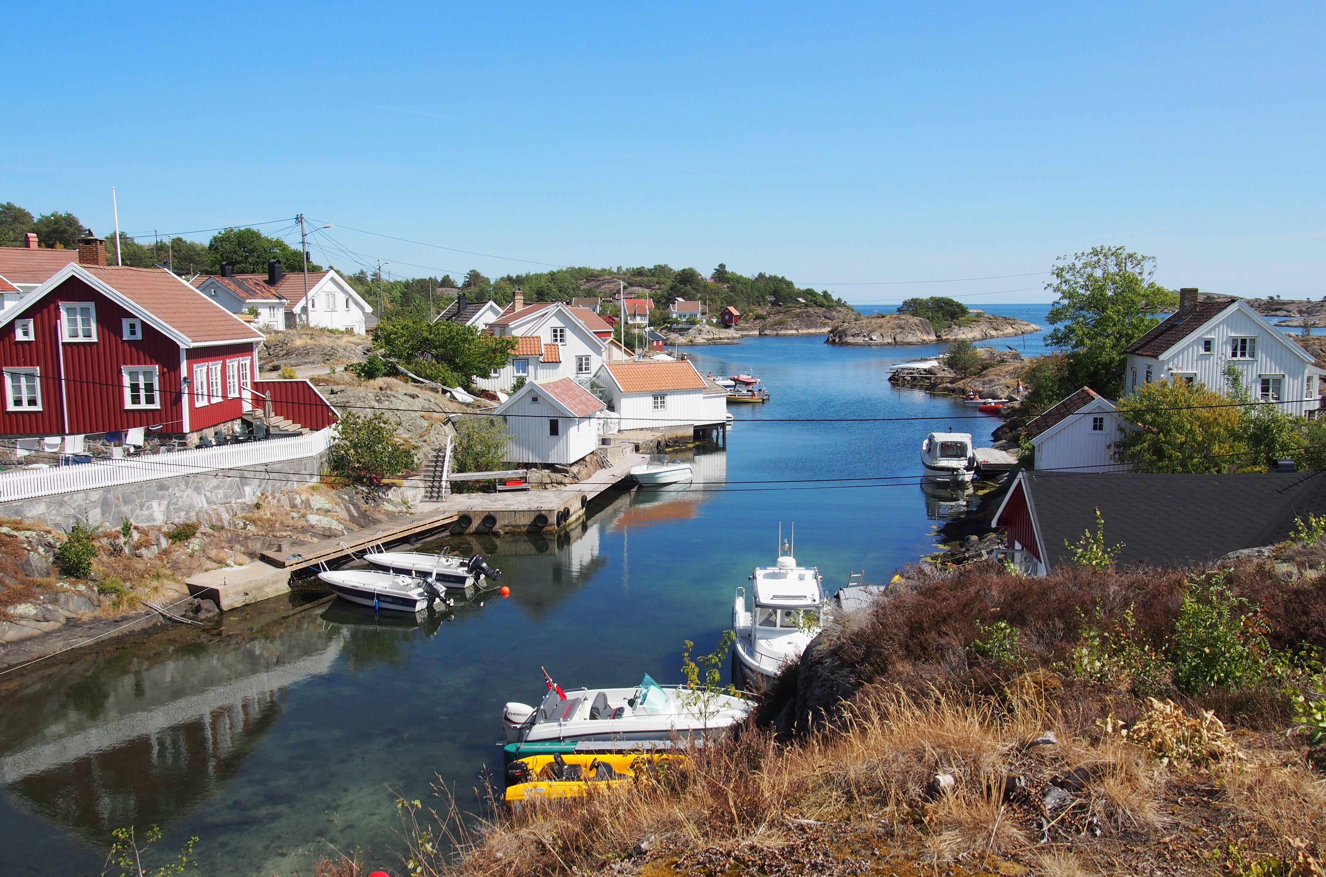 Idyllisk vik på Sandøya, Tvedestrand